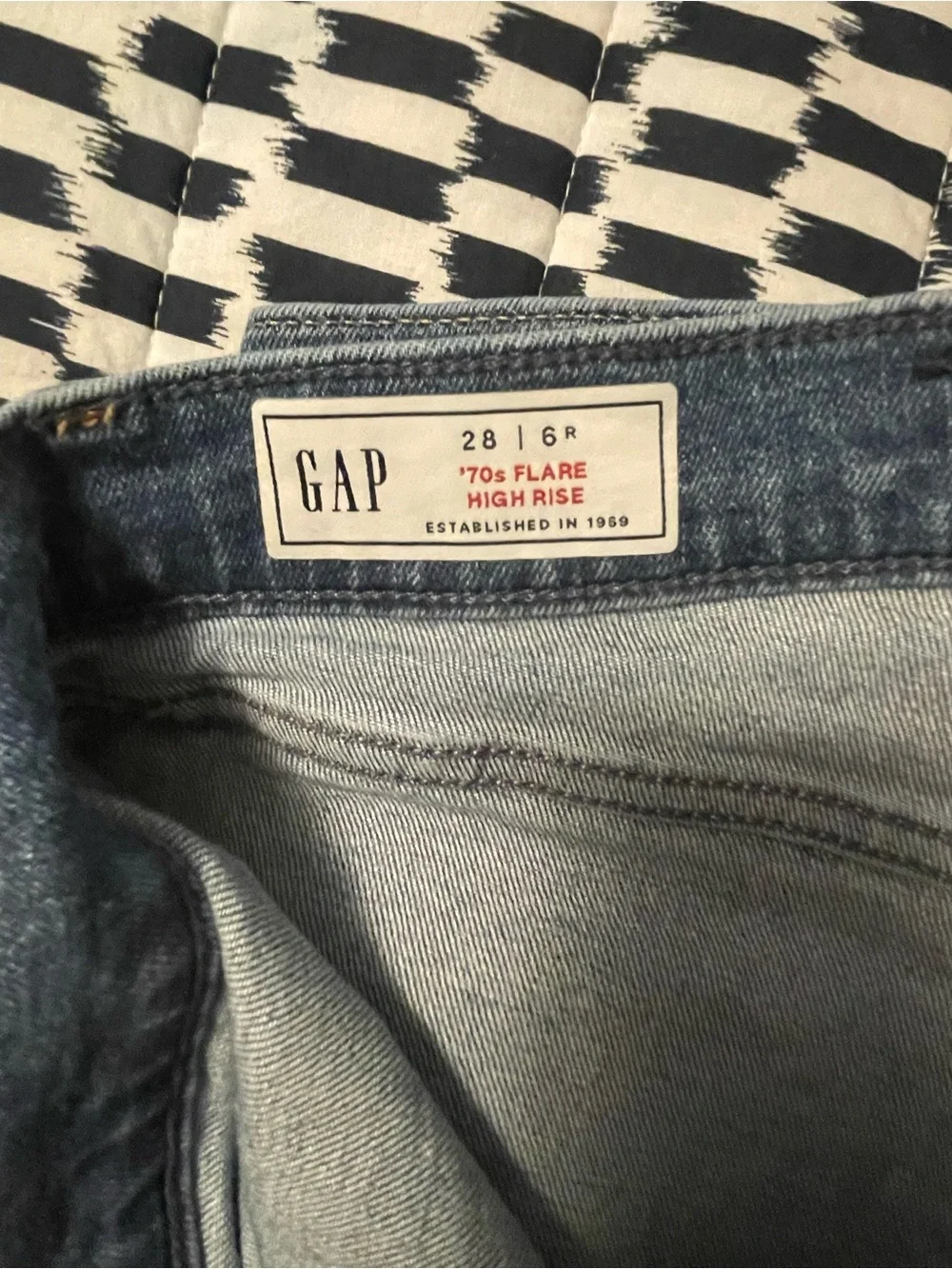 GAP “70s” High Rise Flare Jeans